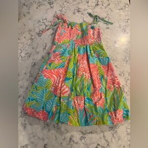 Lilly Pulitzer size 7 floral All dahled Up Carolina bubble sundress shift dress